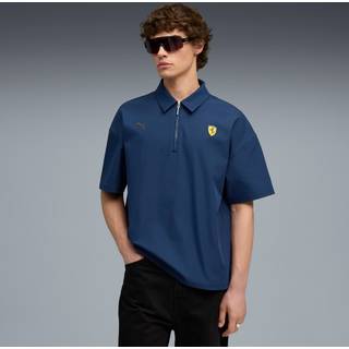 PUMA Scuderia Ferrari Premium Polo Men, Clothing, Persian Blue, L
