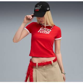 FUTURE.PUMA.ARCHIVE Graphic Slim Tee Women, Clothing, Red, S - Red - S