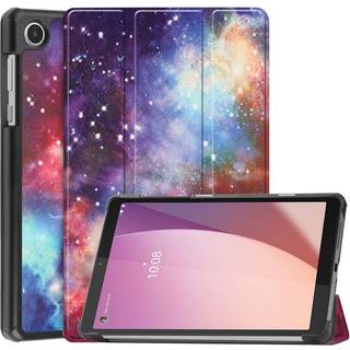 Lenovo Tab M8 (4. Gen.) - EIDERWOOD Tri-Fold Kunstlæder Flip Cover m. Mønster - Galakse