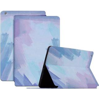 iPad 4 / 3 / 2 - EIDERWOOD Kunstlæder Flip Cover m. Mønster - Blå
