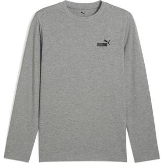 PUMA Essentials No. 1 Logo Long Sleeve Tee Men, Clothing, Medium Gray Heather, M
