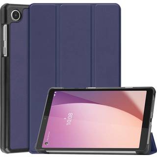 Lenovo Tab M8 (4. Gen.) - EIDERWOOD Tri-Fold Kunstlæder Flip Cover - Blå