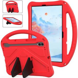 Samsung Galaxy Tab S9 / S8 / S7 - EIDERWOOD Børne Cover m. Håndtag & Ståfunktion - Rød