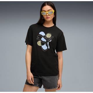 PUMA Graphic Relaxed Energy Tee Women, Clothing, Black, XL
