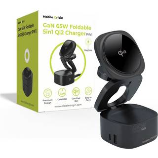 Mobile Origin 65W GaN 5in1 Foldable Qi2 Charger PW1