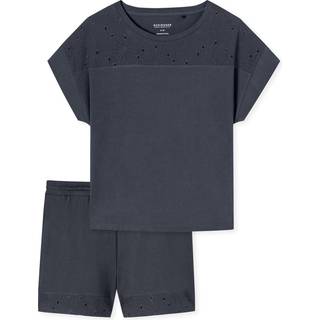 Schiesser Casual Nightwear Short Pyjama Set - Darkgrey - 36