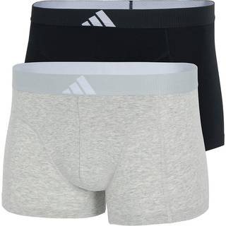 adidas 2-pak Active Flex Cotton Body Trunk - Black/Grey - Small