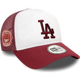 LA Dodgers World Series Red 9FORTY E-Frame Adjustable Trucker Cap newera adult unisex Red newera adult unisex Red newera adult unisex Red newera adult - Osfm