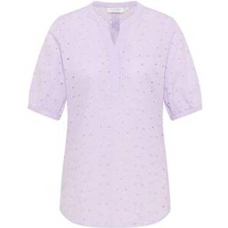 slip-on blouse in lavender structured