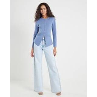 River Island River Island Blue Button up Cardigan