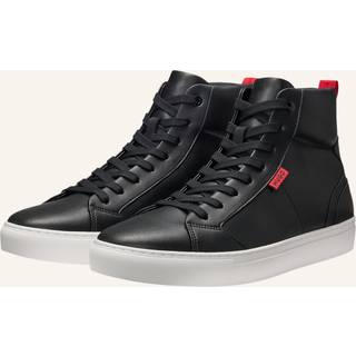 Sneakers med høj profil i imiteret læder