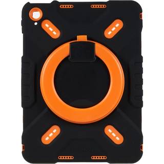 Pepkoo iPad 11" (2025) / 10.9" (2024 / 2022) Børne Cover m. Kickstand - Sort / Orange