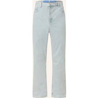 Baggy fit jeans i slidstærk lyseblå denim