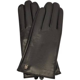 Chic TH Monogram Plaque Leather Gloves