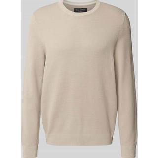 Marc O'Polo Herren Pullover beige unifarben