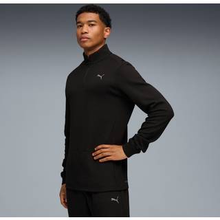 PUMA CLOUDSPUN Quarter-Zip Training Top Men, Clothing, Black, XL