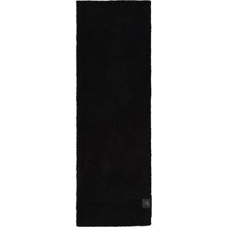 Soft Boucle Signature Logo Scarf - Black - One Size