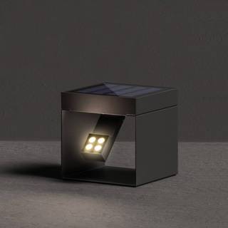 KLEWE LED solcelle havespot Alea antracit 15 x 15 cm IP65