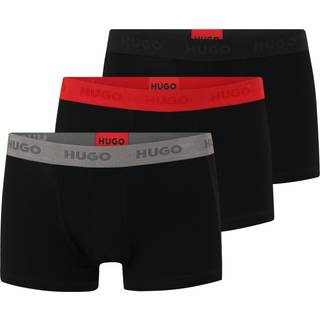 HUGO Herren Trunks schwarz Baumwolle & Mix unifarben