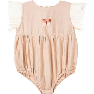 Donsje Baby Vailen embroidered bodysuit - pink - M 0-3