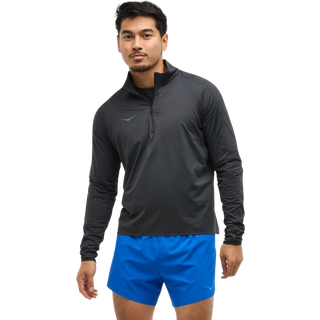 HOKA Glidetech Quarter Zip Løbeshirt Herrer størrelse S farve black