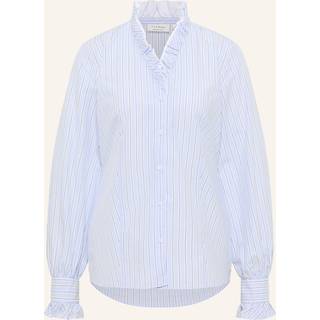 REGULAR FIT shirt-blouse in light blue striped