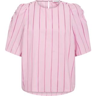 RosalinaCC Stripe Bluse, Pale Pink, XS