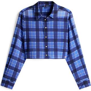Regular Fit Cropped Chiffon Shirt