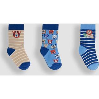 Jojo Maman Bébé Jojo Maman Bébé 3-Pak Sokker med tryk