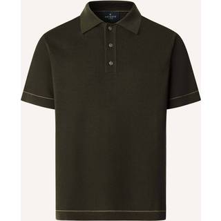 Hackett Hackett Textured Knitted Tipped Polo Shirt - medium