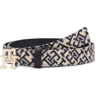 Essential TH Monogram Plaque Leather Belt