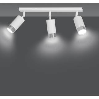 Hiro 3 Hvid/Krom loftslampe - GU10, 230V, uden lyskilde
