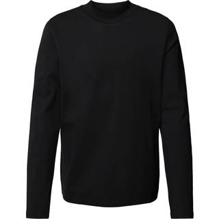 Slim fit T-shirt med rullekrave i merceriseret bomuld