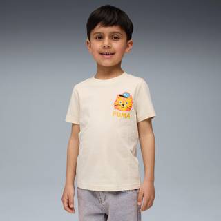 PUMA Moody Cat Graphic Tee I Kids, Clothing, Alpine Snow, 6-7Y