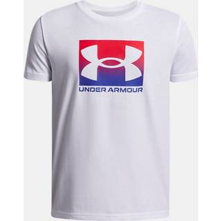 Under Armour Boxed Sports Boys' Short Sleeve White / Royal YSM (127 - 137 cm)
