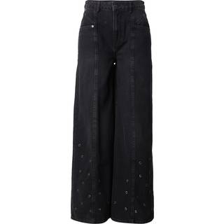 Co´Couture - Sifcc Eyelet Wide Jeans 31586 - 96 - Black