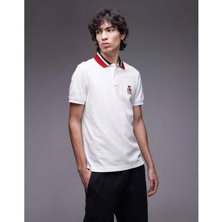 Tommy Hilfiger Herringbone Collar Polo White