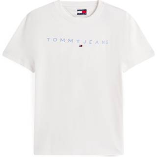Linear Logo Embroidery Crew Neck T-Shirt