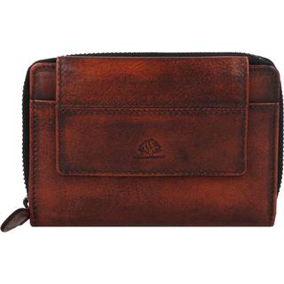 Geldbörse Leder 10x13cm kompaktes Damen-Portemonnaie "Destressed"