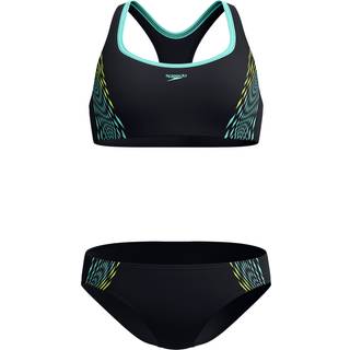 Women's Placement Bikini Black/Yellow