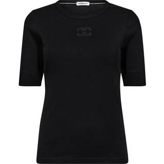 Co´Couture - Grannycc Embroidery Ss Tee 33166 - 96 - Black