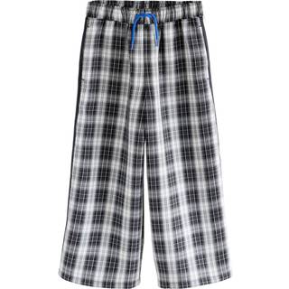 Next Black/White Wide Leg Check Trousers (3-16yrs)