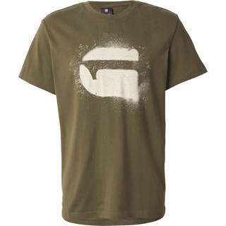 G-Star Spray Logo T Shirt Green