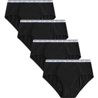 Next Black Short Heavy Flow Full Briefs Period Knickers 4 Pack