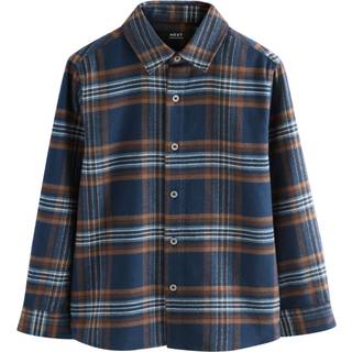 Next Langærmet skjorte i børstet bomuld med ternet mønster (3-16år) - 164cm (14 år)