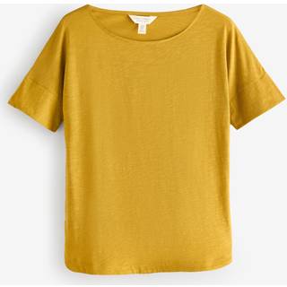 Seasalt Cornwall Seasalt Cornwall Yellow Bryher View 100% Cotton Boat Neck T-Shirt