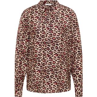 shirt-blouse in cream printed