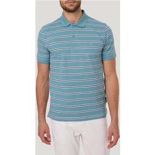 Pierre Cardin Herren Polo-Shirt blau gestreift