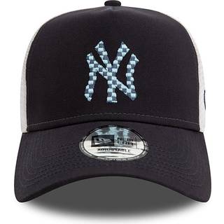 New York Yankees Seasonal Infill Navy A-Frame Trucker Cap newera adult unisex Blue newera adult unisex Blue newera adult unisex Blue newera adult unis - Osfm