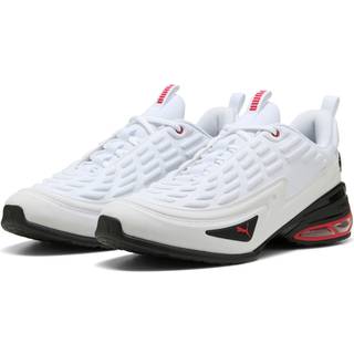 PUMA Meza Sneakers Unisex, Sport, White/Black/Red, 39 - Red - 39
